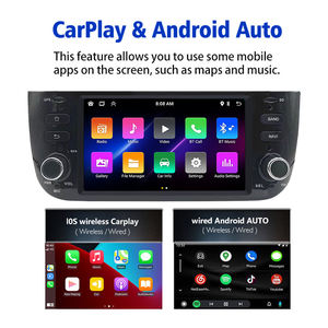 1 DIN Android 6,2 дюймов приборная панель мультимедийный GPS-навигатор DSP Carplay MP3 USB для Fiat Punto Linea EVO автомобилей 1 год - Product Image 4