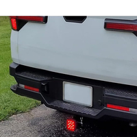 Cache-récepteur de remorque YH1833 avec 12 LED, feu stop rouge et récepteur de 2 pouces pour remorquage de camions, camping-cars et SUV