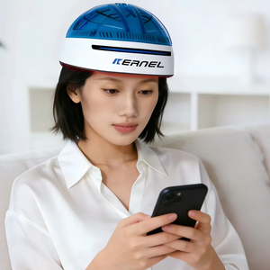 <span class=keywords><strong>Casque</strong></span> laser à faible intensité 650 nm pour stimuler les follicules pileux, améliorer la circulation du cuir chevelu chez les hommes et les femmes souffrant d'alopécie androgène - Product Image 2