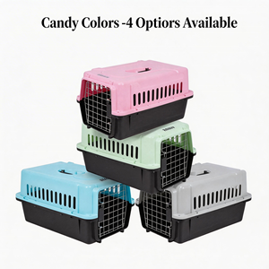 Transportadora <span class=keywords><strong>de</strong></span> Mascotas <span class=keywords><strong>de</strong></span> Plástico Resistente y Ecológica <span class=keywords><strong>de</strong></span> Gran Capacidad, Cumple con las Normas IATA para el Transporte Seguro <span class=keywords><strong>de</strong></span> Gatos y Perros - Product Image 1