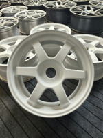 Velg Alloy 6 Palang Warna Putih Mengkilap 18 Inch 5X114.3 untuk Honda Civic Si Type R Accord Toyota Camry 86 Subaru BRZ WRX Mazda MX-5 Sport