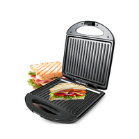 Grill rôtissoire à 4 tranches en acier inoxydable, 1 pièce, appareil ménager à sandwich, pour le petit déjeuner