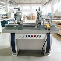 Machine de perçage de charnières à double tête haute efficacité, équipement de travail du bois à double tête pour le traitement des charnières de portes de meubles