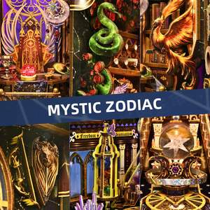 Kit de Manualidades para Crear un Rincón de Lectura <span class=keywords><strong>con</strong></span> los Doce Signos del Zodiaco - Juego Completo de 12 Rincones de Lectura <span class=keywords><strong>con</strong></span> Diseños de Escenas en Miniatura Detallados - Product Image 4