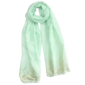 Sciarpa lunga Angelina con pois sfumati e lamina d'oro 70x180 cm per donna, accessorio moda - Product Image 2