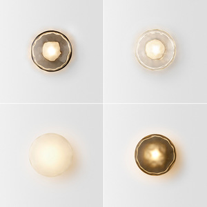 Lámpara de Pared de Diseño Minimalista Nórdico para Dormitorio, Sala de Estar, Moderna, de Lujo, con Cuerpo de Hierro Dorado para Pared de Fondo de Hotel - Product Image 4