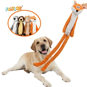 Famipet 새로 디자인 긴 다리 애완 동물 Doy 장난감 세트 봉제 삐걱 거리는 개 장난감