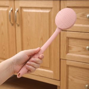 4 in 1 <b>Long</b> <b>Handle</b> Exfoliating Bath Brush Back Scrubber Shower Brush Body Cleansing <b>Sponge</b> - Product Image 5