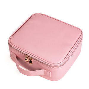 กระเป๋าแต่งหน้าชุดแปรงแต่งหน้าพร้อมกระเป๋ากระเป๋ากระเป๋ากระเป๋าสมาร์ทวอชพร้อมกระจก LED กระเป๋าเครื่องสำอาง - Product Image 4