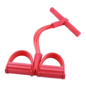 Corda per trazioni elastica multifunzionale a 4 tubi pedale in lattice esercitatore yoga resistenza alle gambe sit Up band - Product Image 2