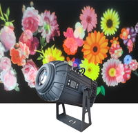 Nebula 300W LED Dynamic Flower Fish Imagen Escena Zoom Water Wave Floating Light Gobo Proyector