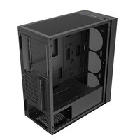 Caja de ordenador OEM de nuevo diseño 2024, caja de ventilador LED de bajo precio, caja de PC ATX con ventiladores coloridos y refrigeración