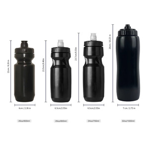 Tùy chỉnh BPA Free PP 600ml thân thiện với môi thăng hoa rõ ràng bóp thể thao chai nước nắp biểu tượng tùy chỉnh unisex cho xe đạp - Product Image 3