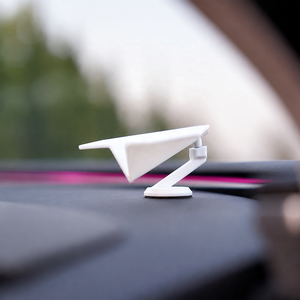 3D Printed Paper Airplane <b>Car</b> Dashboard <b>Ornament</b> Gravity Swaying Center Screen Decor Dual Base Mount Auto Interior Accessory - Product Image 1
