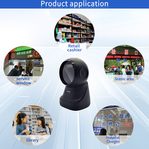 QR 코드 스캐너 탁상 CMOS EMT71 리더 슈퍼마켓 용 데스크탑 전 방향 바코드 스캐너 - Product Image 3