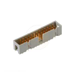 原装 HDR SOCKET LOW PROFILE 16 POS 接头公头引脚 7616-5002 <span class=keywords><strong>PL</strong></span> 矩形连接器 - Product Image 1