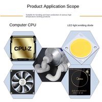 Colle thermique conductrice en silicone Kafuter K-5204, thixotropique, pour la dissipation de la chaleur du processeur, collage, pour éclairage LED de plafond et tube