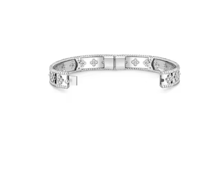 <span class=keywords><strong>Bracelet</strong></span> de luxe unisexe en argent S925 et plaqué or 18 carats avec zircon - Cadeau pour anniversaire de mariage ou fête - Demander le catalogue <span class=keywords><strong>Van</strong></span> <span class=keywords><strong>Cleef</strong></span> - Product Image 2