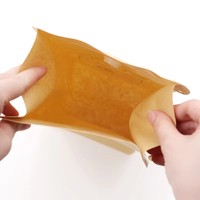 Pochette à fond plat écologique avec fermeture éclair et valve, emballage biodégradable en PLA de qualité alimentaire pour les grains de café Hoeksche Branders