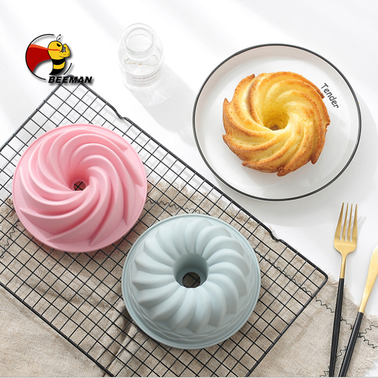 Beeman Kerst Mini Cake Decorating Gereedschap Brood Bundt Savarin Siliconen Bakvorm Mallen Lade Pan