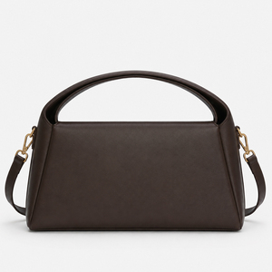 Bolso de Hombro Estructurado para Mujer, Forma de Media Luna, Asa Superior, Piel Sintética, Bandolera con Correa Desmontable, para Uso Diario y Trabajo - Product Image 3