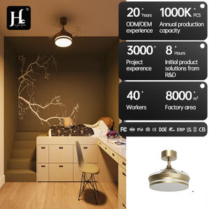 Ventilateur de plafond rétractable 36/42 pouces avec lumière et télécommande, 6 vitesses, moderne, pour chambre et salon, ventilateur LED - Product Image 5