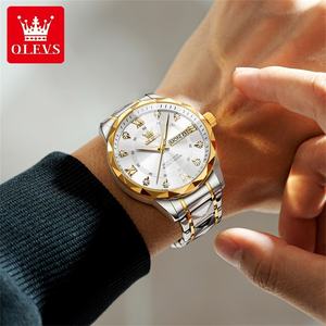 Montres de luxe classiques de haute qualité pour hommes, logo personnalisé OEM, acier inoxydable, montre à quartz pour homme, 5609 - Product Image 5