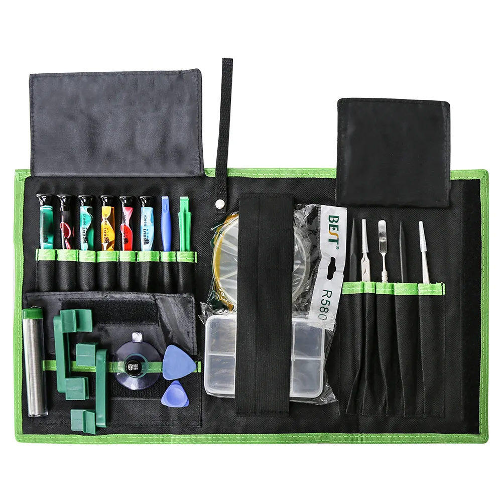 BST-122 Mobile Phone Repair Tools Kit Spudger Pry Opening Tool Screwdriver Set with tin wire for phone Hand Tools