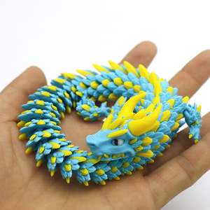 Vashine 3D impreso PLA decoración del hogar <span class=keywords><strong>Ceratosaurus</strong></span> figura de acción dragón colorido chino Material ecológico Loong - Product Image 1