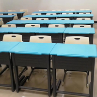 Meubles de salle de classe d'école internationale de Moyen-Orient bureau simple en métal en plastique d'étudiant avec la chaise