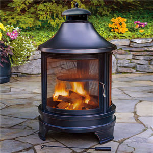 Ur-Health Foyer d'extérieur rond en acier Poêle à bois <span class=keywords><strong>sans</strong></span> <span class=keywords><strong>cheminée</strong></span> pour jardin - Product Image 1
