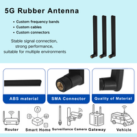 Antenne WiFi double bande 2,4 GHz 5,8 GHz 12 dBi à gain élevé, pliable, omnidirectionnelle, en caoutchouc, pour routeur, point d'accès, caméra, OEM