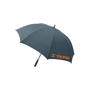 Truper 135cm Parapluie automatique de style décontracté à 3 plis avec nervures 8K Contrôle d'ouverture anti-UV - Product Image 1