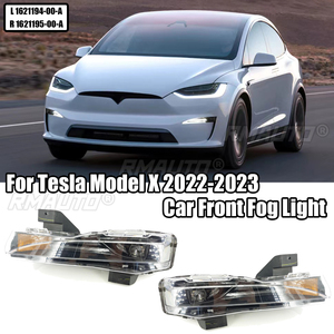 ชุดไฟตัดหมอกหน้ารถยนต์สำหรับเทสล่า โมเดล X ปี 2022-2023 ไฟ LED DRL สำหรับขับขี่ ซ้ายและขวา รุ่นยุโรปและอเมริกา สีเหลืองอำพัน - Product Image 1