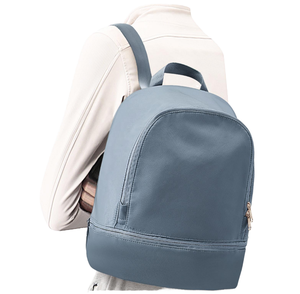 Lightweight Nylon Casual Backpack With Zipper Closure And Soft Handle Unisex Daily Use - Product Image 1