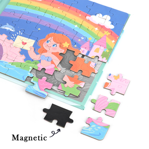 Bán Buôn Tùy Chỉnh Phim Hoạt Hình 3-6 Tuổi Trẻ Em Giáo Dục Học Tập 3 Trong 1 Có Thể Gập Lại Từ Trò Chơi Ghép Hình Câu Đố Cuốn Sách Cho Gia Đình Trò Chơi - Product Image 4