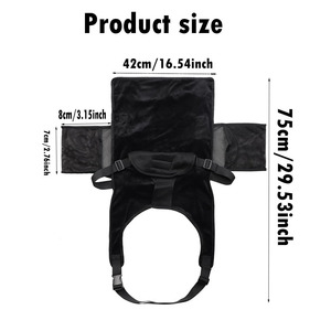Portable Airplane Hammock For Children Foldable Travel Footrest Black Memory Foam Seat Cushion One Person Use - Product Image 4