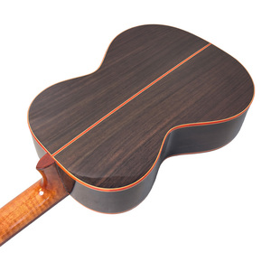 Guitare classique en bois massif de 36 pouces, personnalisée en usine, avec placage et dos en pin rouge AA pour une qualité sonore exceptionnelle - Product Image 5