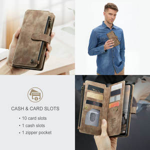 CaseMe Modèle populaire pour <span class=keywords><strong>Redmi</strong></span> <span class=keywords><strong>Note</strong></span> <span class=keywords><strong>7</strong></span>/<span class=keywords><strong>7</strong></span> Pro/7S Étui à rabat en cuir avec porte-carte de crédit Support magnétique Flip Cover Rouge - Product Image 2