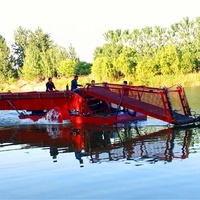 Navire de collecte des ordures, destructeur de déchets, Sea, rivière, étang, lac, gouttelettes, bateau