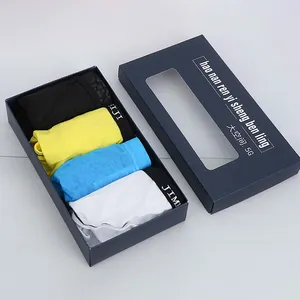Caixa de presente do cartão do underwear dos homens feitos sob encomenda com janelas para o underwear do Apparols que empacota caixas