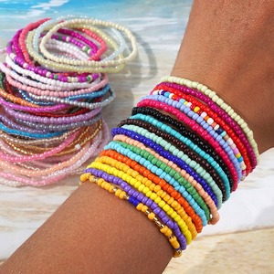 Ayarlanabilir Bilezikler Renkli Boho Bohemian Pirinç Boncuk Halhal Ayak Zinciri Kadın Kız Plaj Takı sevgililer Günü Şenlikli Hediyeler - Product Image 2