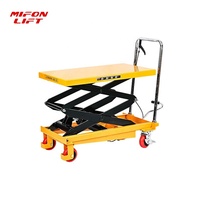 Plateforme de levage hydraulique manuelle MIFONLIFT 350 kg 1,3/1,5 m, chariot élévateur électrique mobile, chariot simple et compact