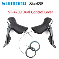   Palancas de Freno y Cambio STI para Bicicleta de Carretera ST 4700 ST-4700, 2x10 Velocidades, Palanca de Control Dual con Cables Internos, Piezas de Bicicleta