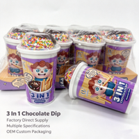 Bâtonnets de biscuits croustillants halal, crème au chocolat, sauce à tremper, gobelets de Ladyfingers, collation pour enfants, emballage personnalisé, vente en gros OEM