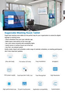 2023 New Smart Meeting Room Conference Solution Touch Screen 10.1 Inch Android Digital Poster Indoor OEM <b>Tablet</b> Computers Agency - Product Image 6