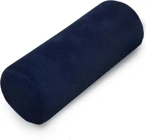 Servikal boyun rulo bellek köpük yastık Bolster yuvarlak boyun destek yastığı yatak bacaklar geri ve Yoga için