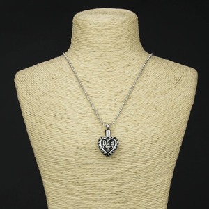 Colgante de urna conmemorativa impermeable, collar de acero inoxidable, joyería para cenizas de cremación, recuerdo para madre y padre - Product Image 5