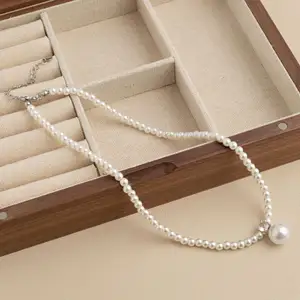 Moda all'ingrosso imitazione sposa collana di perle di perline di vendita calda gioielli di perle per le donne