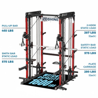Zoshine Machine Smith d'entraînement complet à domicile en acier, équipement de gym multifonctionnel pour abdominaux, bras et entraînement du corps entier